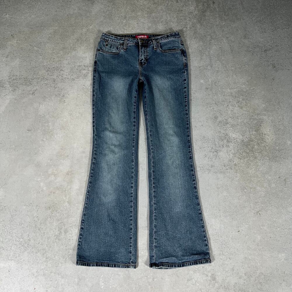 Bootcut Mid Rise Zana Di Women’s Stretch Western Flare Denim Jeans Size: 9